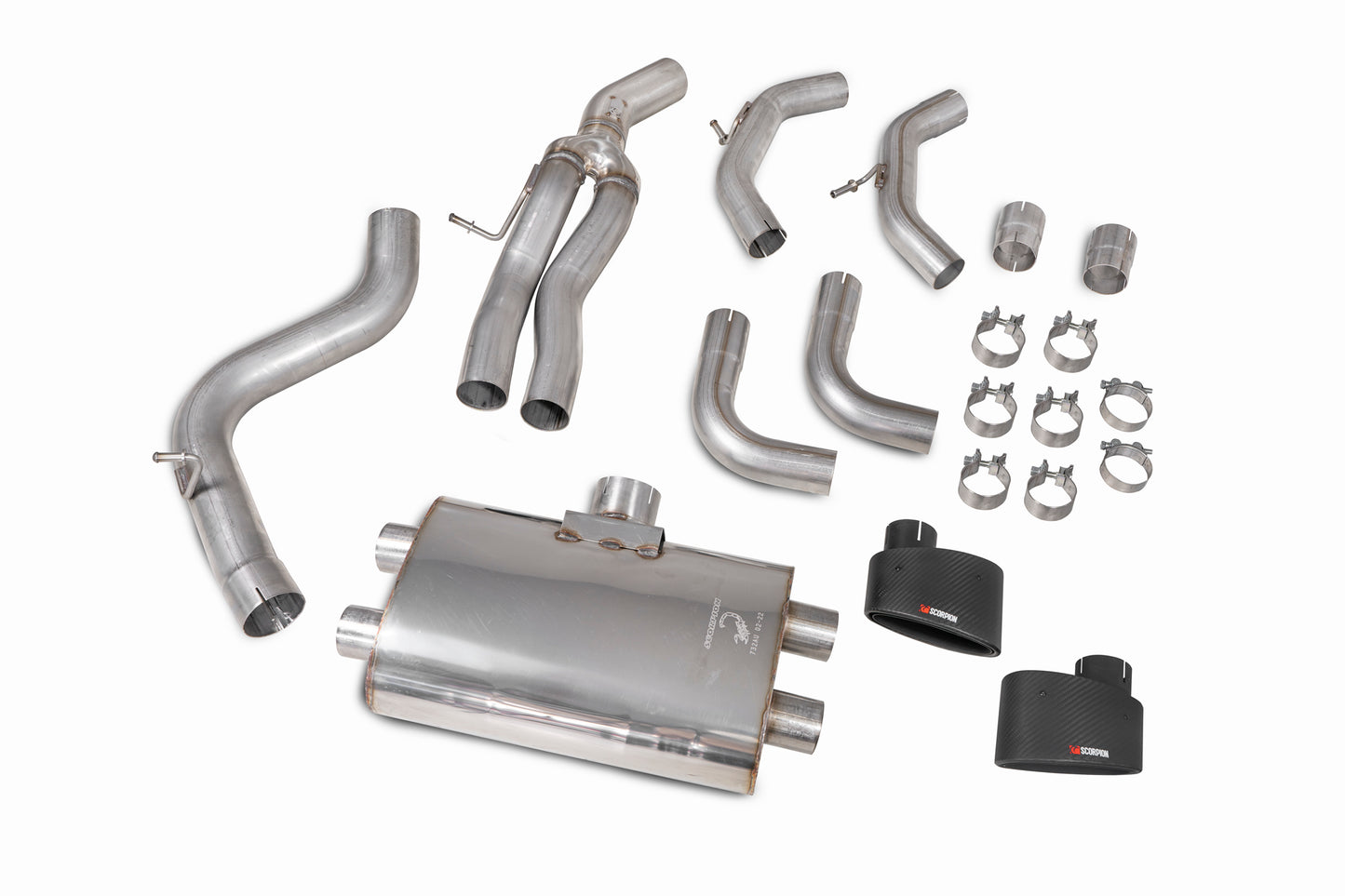 Scorpion SAUS082CF Audi TTRS MK3 Non-Res Gpf-Back System Without Valves | ML Performance EU EU