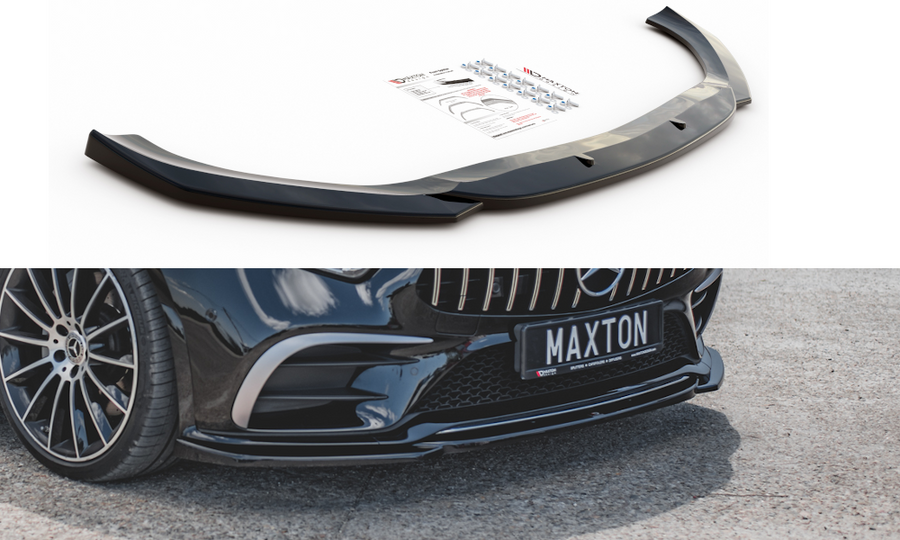 Maxton Design ME-CLS-257-AMGLINE-FD1T Front Splitter V.1 Mercedes Benz CLS-Class C257 AMG-Line | ML Performance UK Car Parts