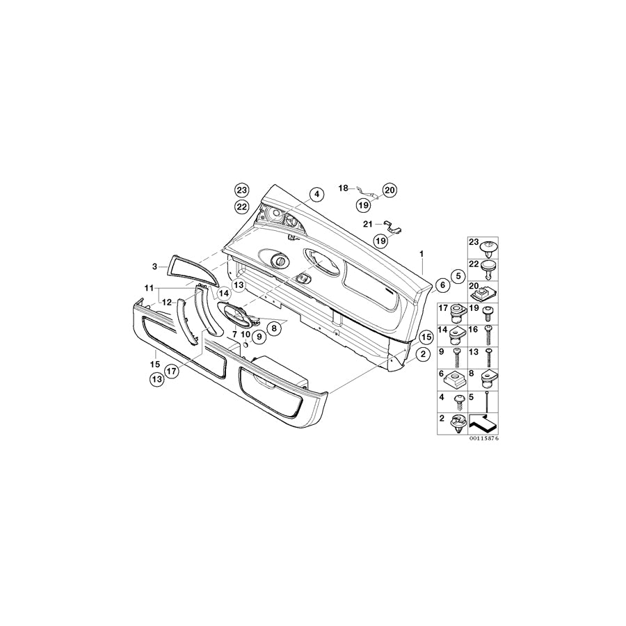 Genuine BMW 51417025610 E52 Plastic Nut (Inc. ALPINA V8 & Z8) | ML Performance EU Car Parts