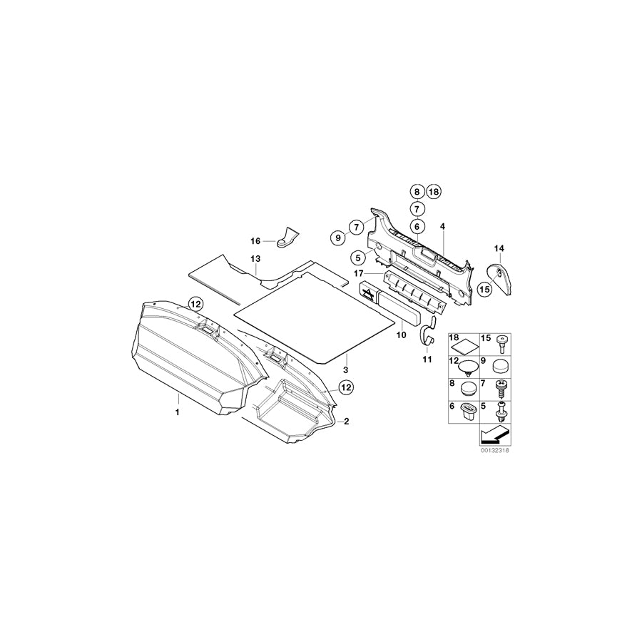 Genuine BMW 51478401023 E36 Storing Partition (Inc. Z3 2.8, Z3 1.9 & Z3 1.8) | ML Performance EU Car Parts