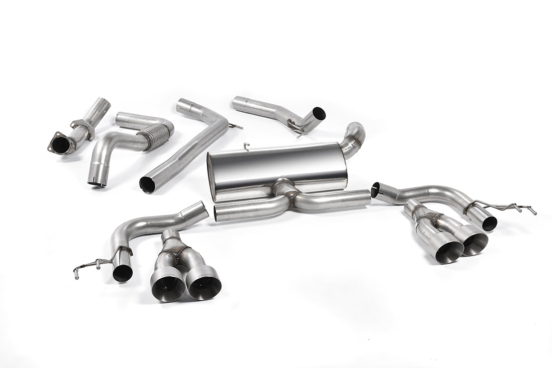MillTek SSXHO219 Honda Civic Cat-Back Exhaust (Race) with Titanium Tips