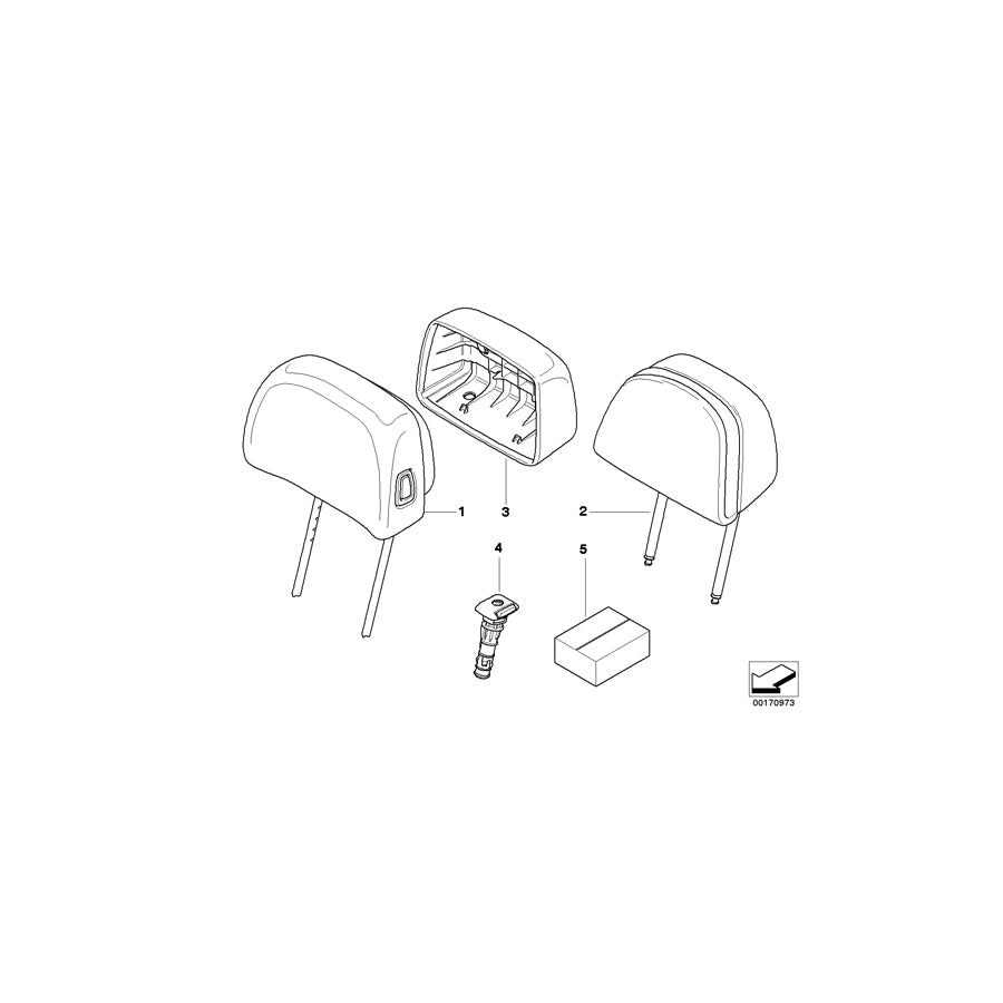 Genuine BMW 52103453568 E83 Guide Right GRAU (Inc. X3 3.0sd, X3 3.0si & X3 2.0i) | ML Performance EU