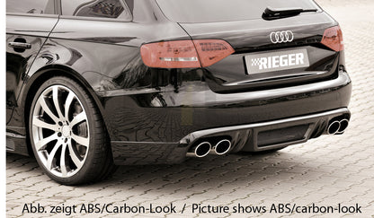 Rieger 00055508 Audi B8 B81 A4 Rear Diffuser 4 | ML Performance EU Car Parts