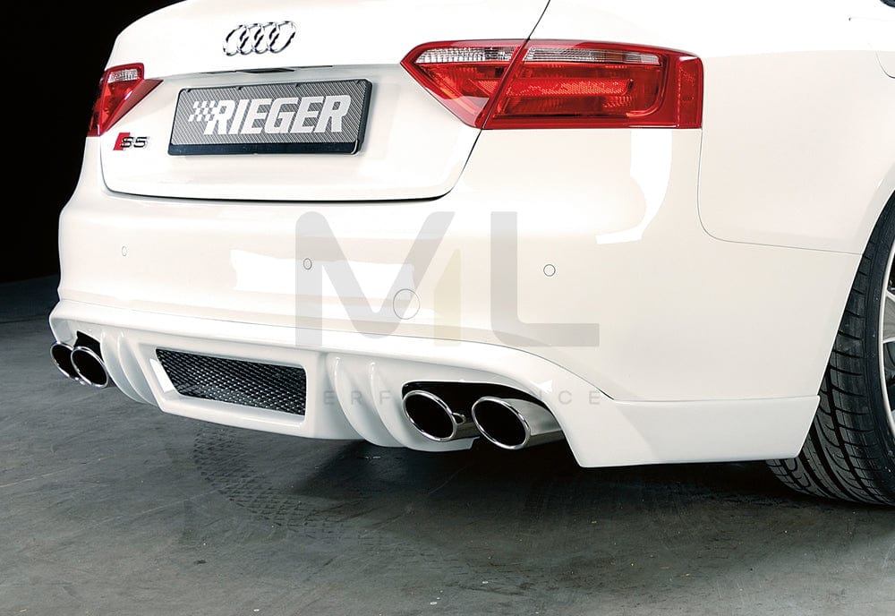 Rieger 00055429 Audi B8 B81 Rear Diffuser (A5 & S5) 2 | ML Performance EU Car Parts