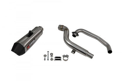 Scorpion RHA182SYSSEO Honda CB125 F Serket Taper Full System - Brushed Stainless Steel Sleeve | ML Performance EU EU