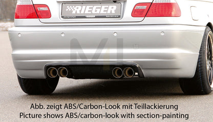 Rieger 00099574 BMW 3 Series E46 Rear Diffuser 1 | ML Performance EU Car Parts