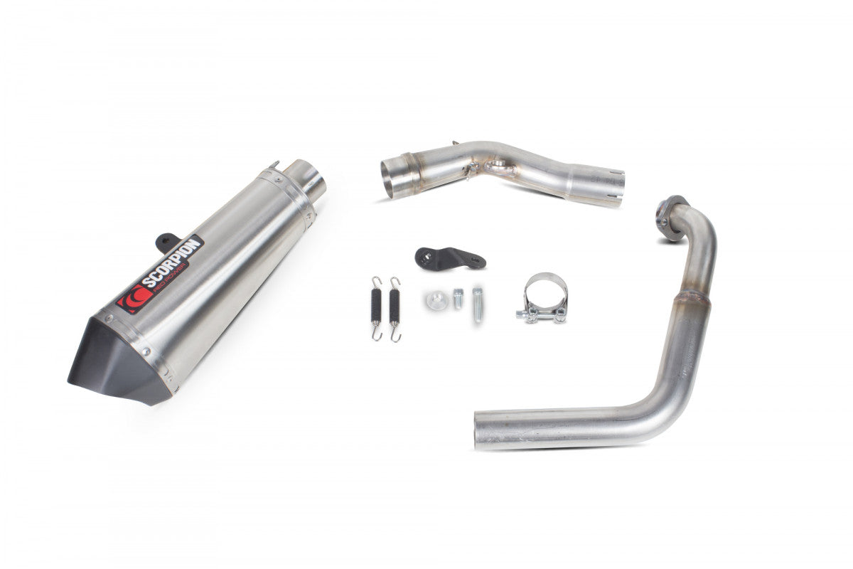 Scorpion RYA97SYSSEO Yamaha MT-125 Serket Taper Full System - Brushed Stainless Steel Sleeve | ML Performance EU EU