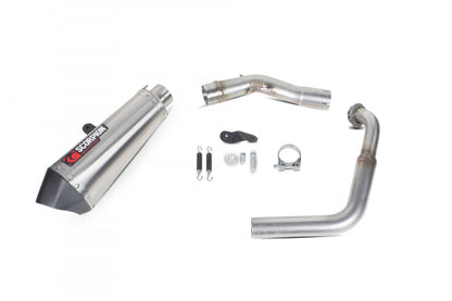 Scorpion RYA97SYSSEO Yamaha MT-125 Serket Taper Full System - Brushed Stainless Steel Sleeve | ML Performance EU EU