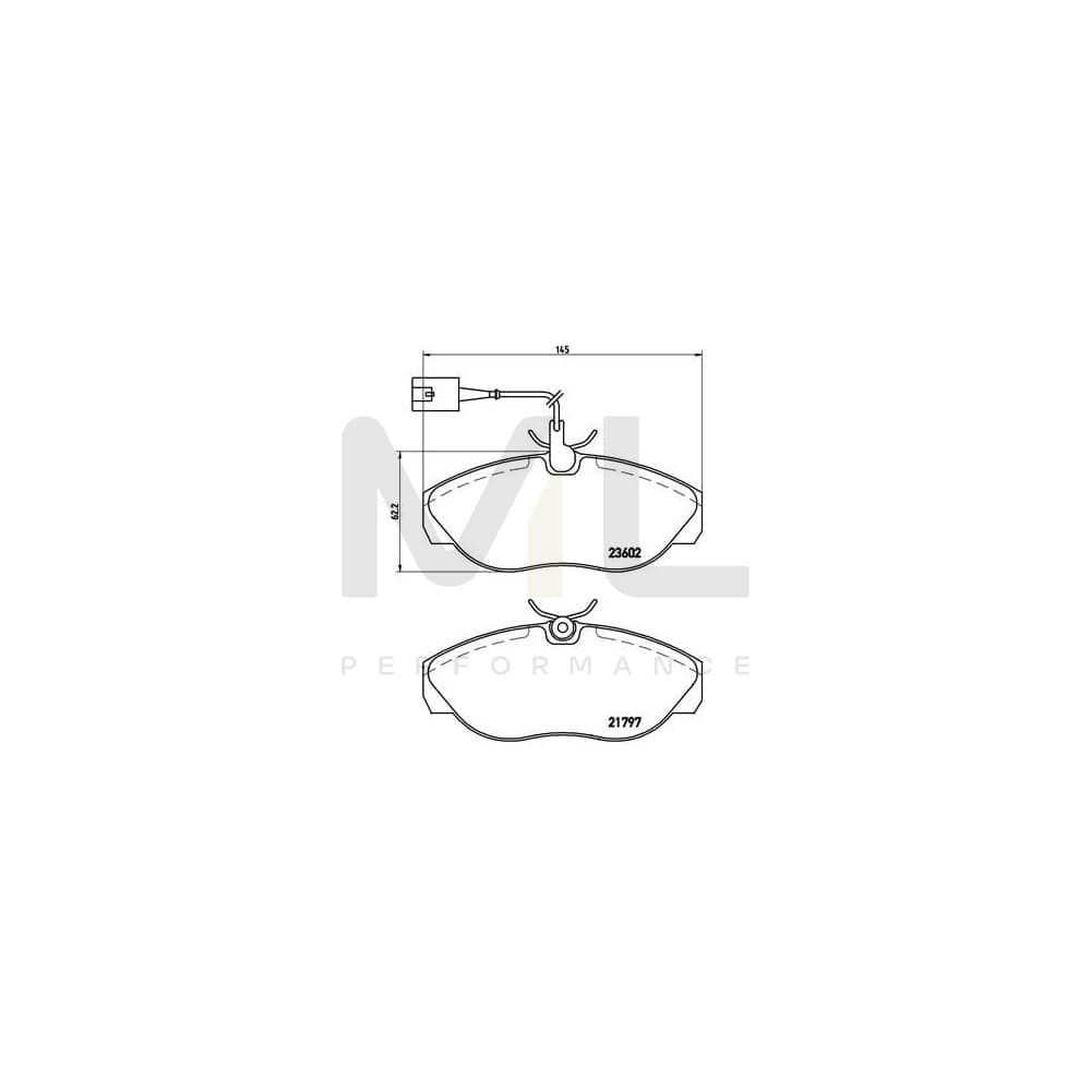 Brembo P 23 083 Brake Pad Set With Brake Caliper Screws | ML Performance Car Parts