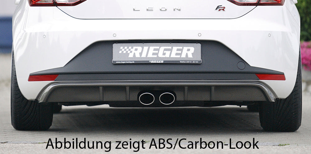 Rieger 00088033 Seat 5F Leon Rear Diffuser 4 |ML Performance EU Car Parts