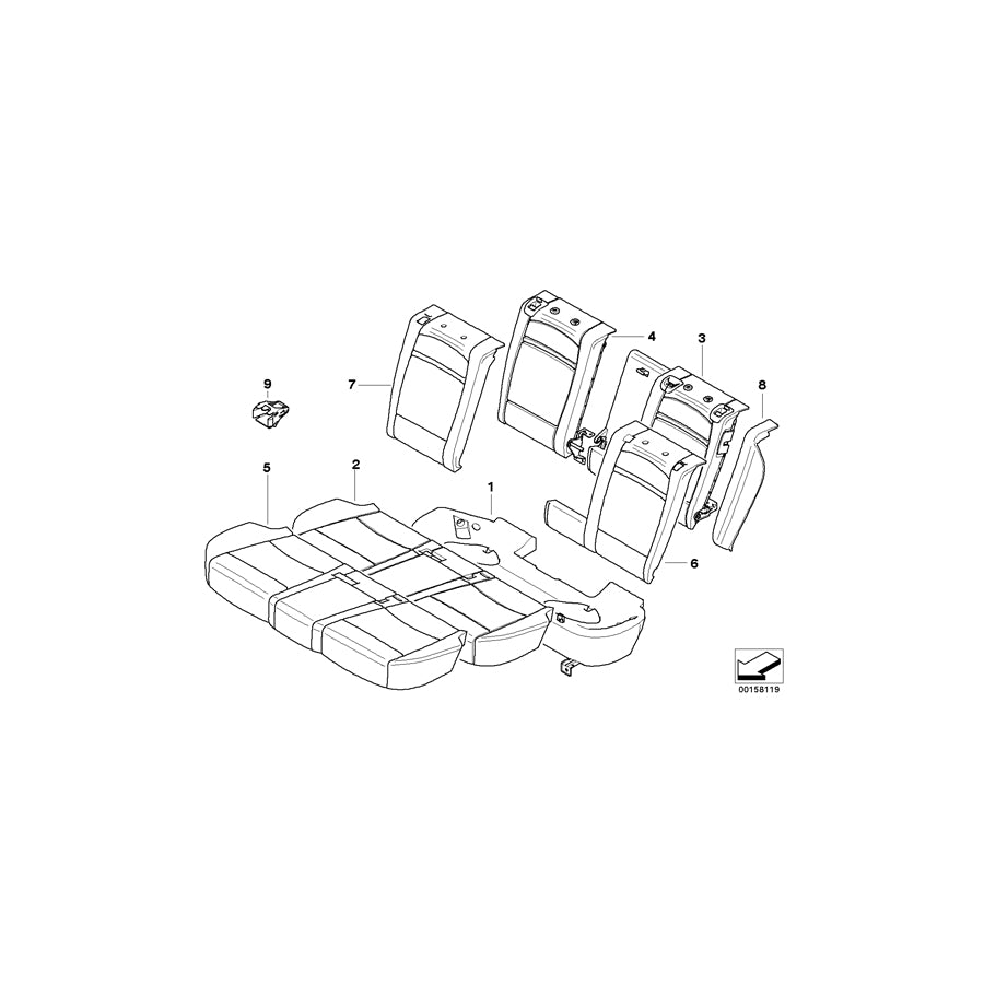 Genuine BMW 52207156122 E70 E70 Lateral Trim Panel Right ANTHRAZIT (Inc. X5 3.0si, X5 3.0sd & X5 40dX) | ML Performance EU Car Parts
