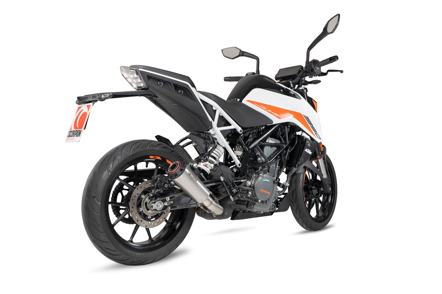 Scorpion PKT92SEO KTM 390 Duke Red Power Slip-On - Stainless Steel Sleeve | ML Performance EU EU