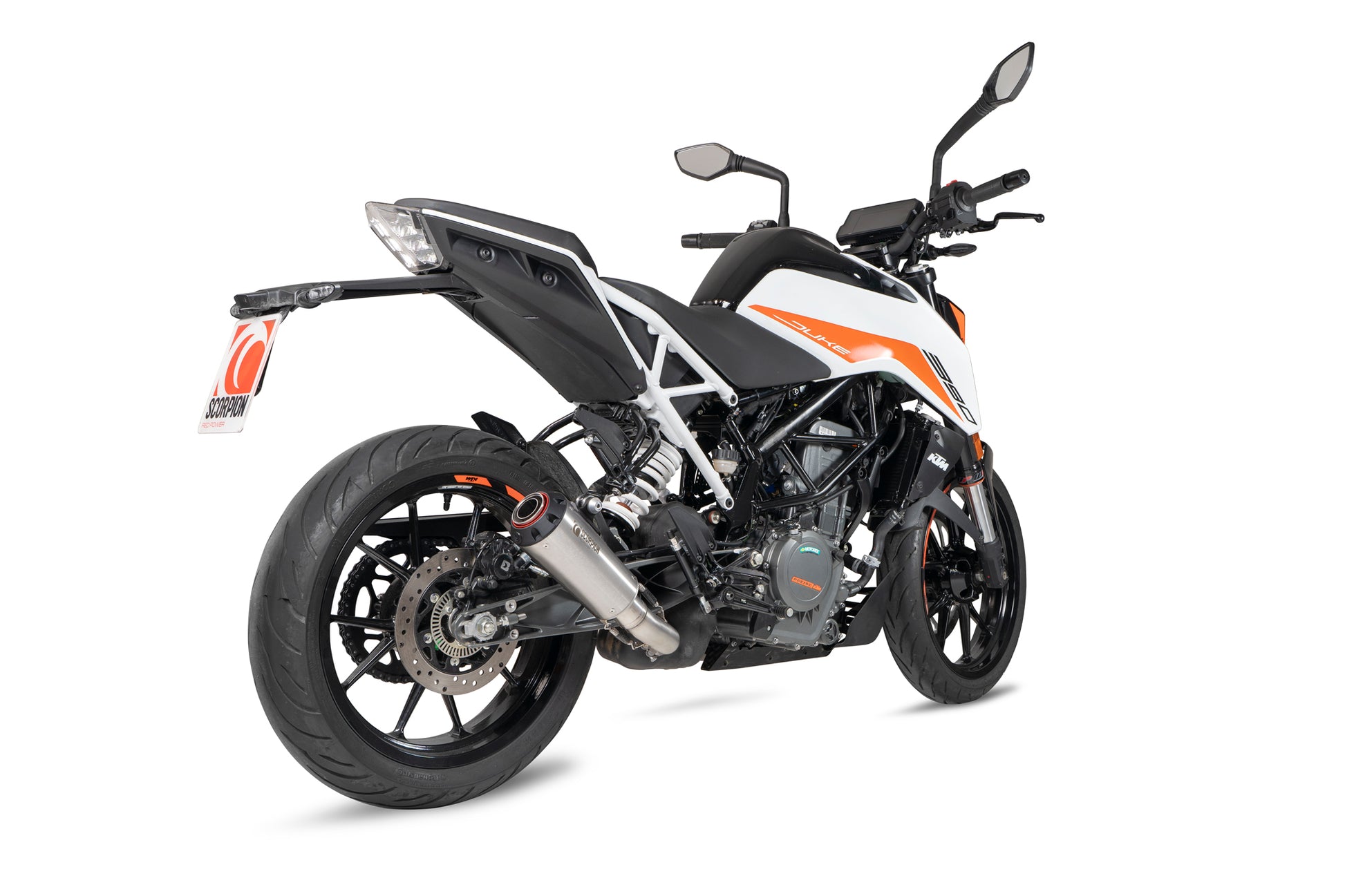 Scorpion PKT92SEO KTM 390 Duke Red Power Slip-On - Stainless Steel Sleeve | ML Performance EU EU