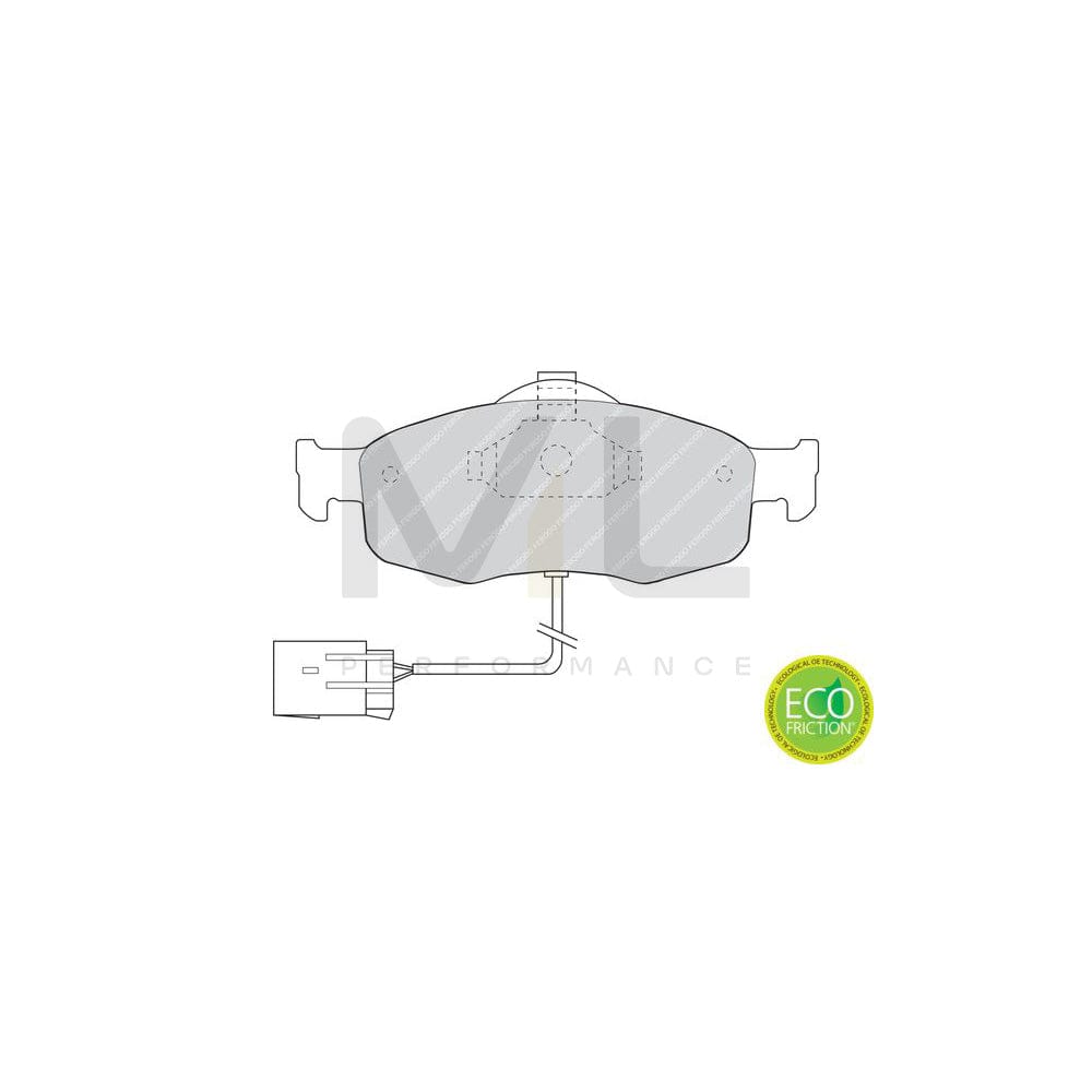 Ferodo Premier Eco Friction Fdb603 Brake Pad Set Not Prepared For Wear Indicator, With Brake Caliper Screws, Without Accessories | ML Performance Car Parts