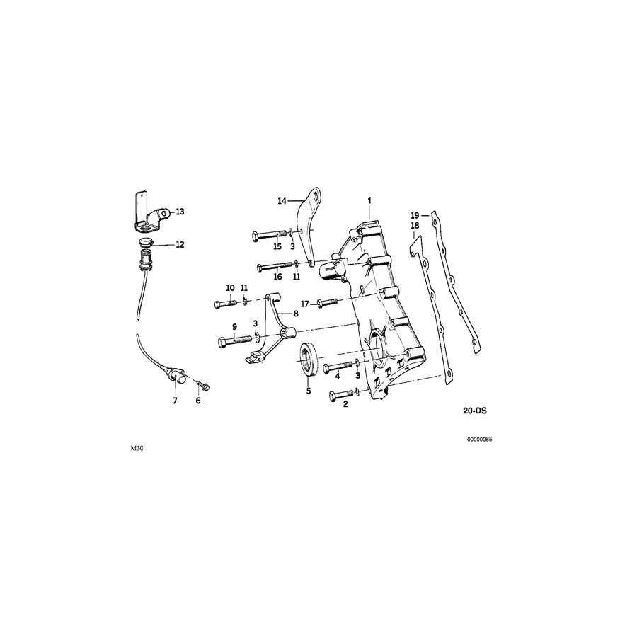 Genuine BMW 11141250101 E24 E23 E12 Shackle (Inc. 2800, 533i & 635CSi) | ML Performance UK Car Parts