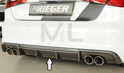 Rieger 00099372 Audi 8V S3 Rear Diffuser 1 | ML Performance EU Car Parts