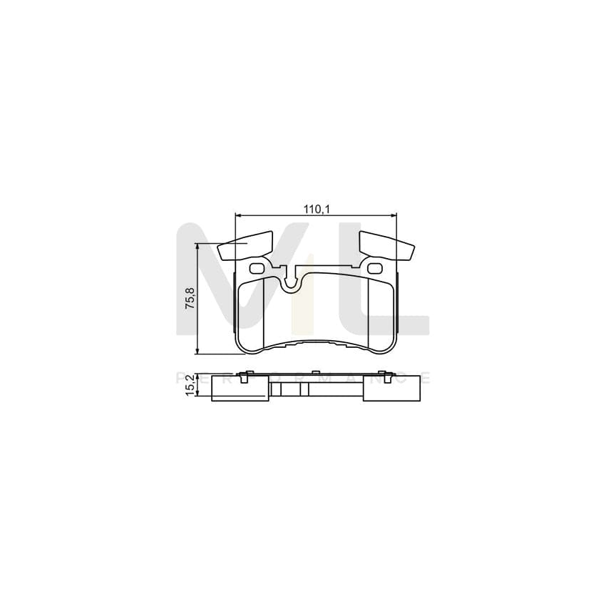 BOSCH 1 987 481 238 Brake Hose for FORD Escort Mk5 Estate (ANL) 445mm | ML Performance Car Parts