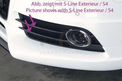 Rieger 00055501 Audi B8 B81 A4 Front Splitter 7 | ML Performance EU Car Parts