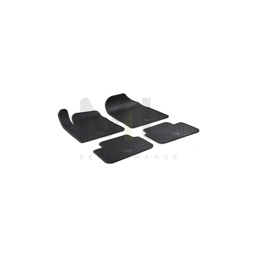 WALSER Tailored 50813 Floor mat set for HYUNDAI i30 Elastomer, Front and Rear, Quantity: 4, Black | ML Performance Car Parts