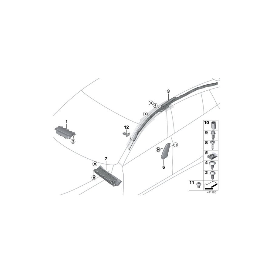 Genuine BMW 72127399794 F06 F13 Side Airbag, Front Right Seat COGNAC (Inc. 640iX, 650iX & Alpina B6) | ML Performance EU