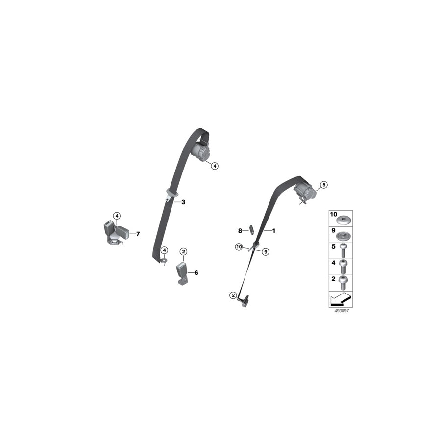 Genuine BMW 72117414284 M G02 Lower Belt Rear Right (Inc. X4 25dX, X3 M40iX & X4 M40iX) | ML Performance EU Car Parts