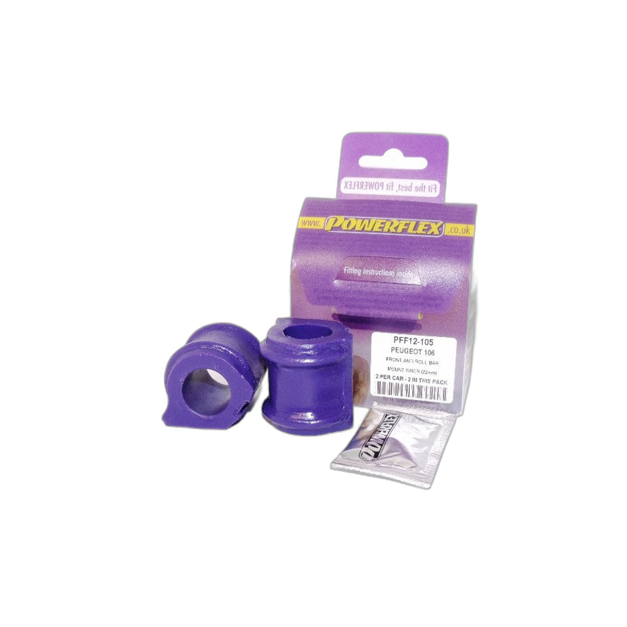 Powerflex PFF12-105 Peugeot Citroen Front Anti Roll Bar Mount (Inner) 22mm (Inc. Peugeot 106 GTi/Rallye & Saxo) | ML Performance EU Car Parts