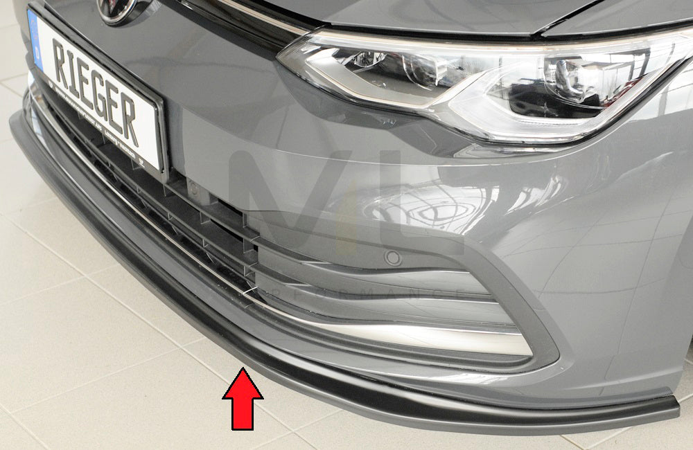 Rieger 00059600 VW Mk8 Golf Front Splitter 5 | ML Performance EU Car Parts