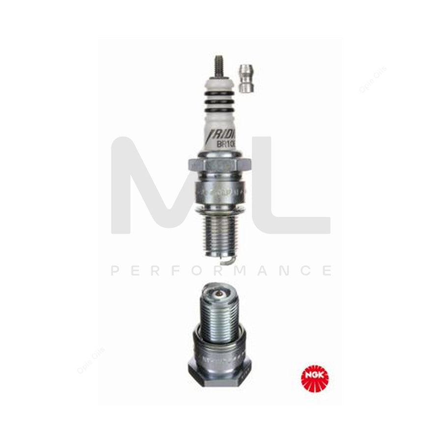 NGK BR10EIX (6801) - Iridium IX Spark Plug / Sparkplug - Taper Cut Ground Electrode | ML Car Parts UK | ML Performance
