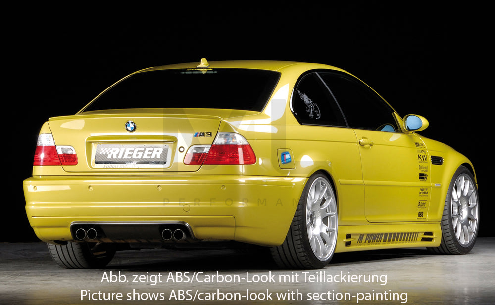 Rieger 00050241 BMW 3 Series E46 M3 Rear Diffuser 4 | ML Performance EU Car Parts
