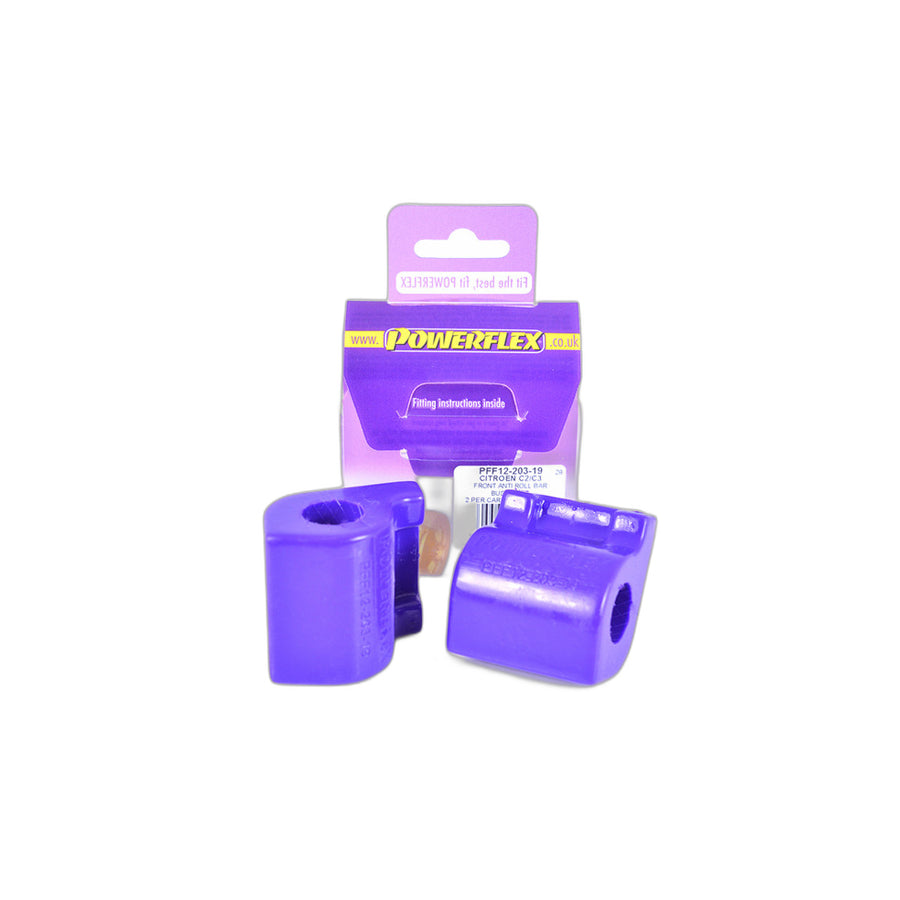 Powerflex PFF12-203-19 Citroen Front Anti Roll Bar Bush 19mm (Inc. C3 & C2) | ML Performance EU Car Parts