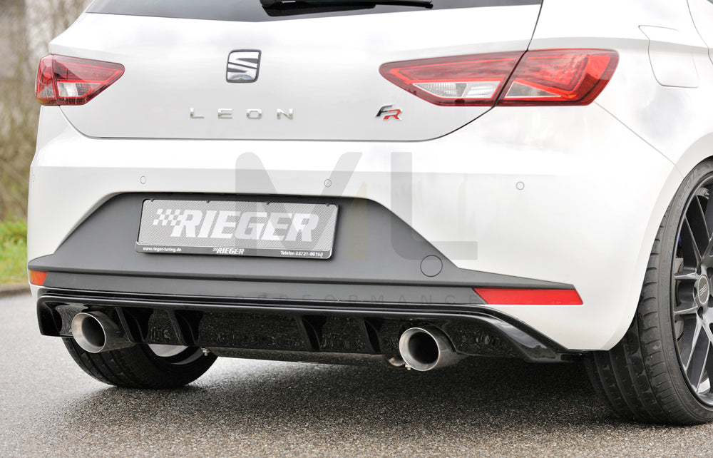 Rieger 00088089 SEAT 5F Leon FR Rear Diffuser 1 | ML Performance EU Car Parts