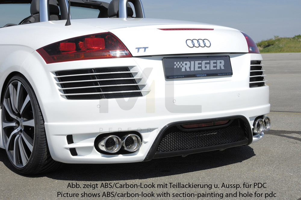Rieger 00099051 Audi 8J TT Rear Bumper 2 | ML Performance EU Car Parts