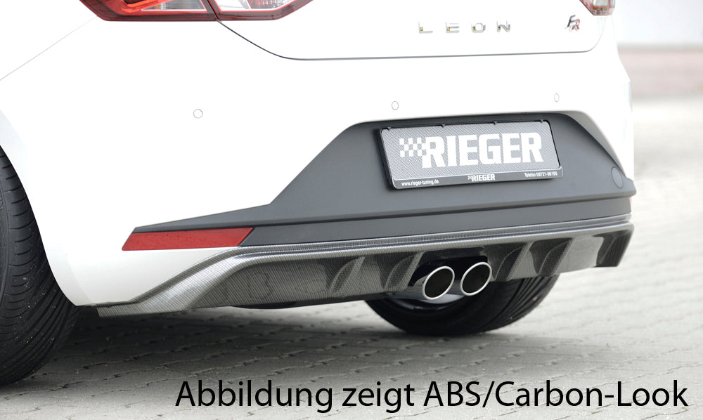 Rieger 00088033 Seat 5F Leon Rear Diffuser 1 |ML Performance EU Car Parts