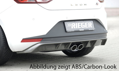 Rieger 00088033 Seat 5F Leon Rear Diffuser 1 |ML Performance EU Car Parts
