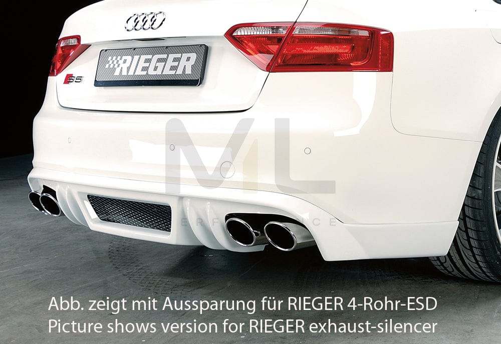 Rieger 00055439 Audi B8 B81 S5 Rear Diffuser 2 | ML Performance EU Car Parts