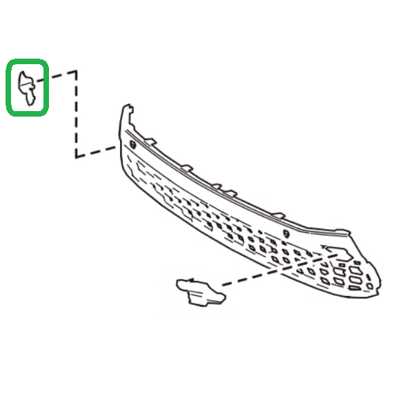 Genuine Lexus 52127-78010 NX Phase 1 O/S Front Tow Eye Cover