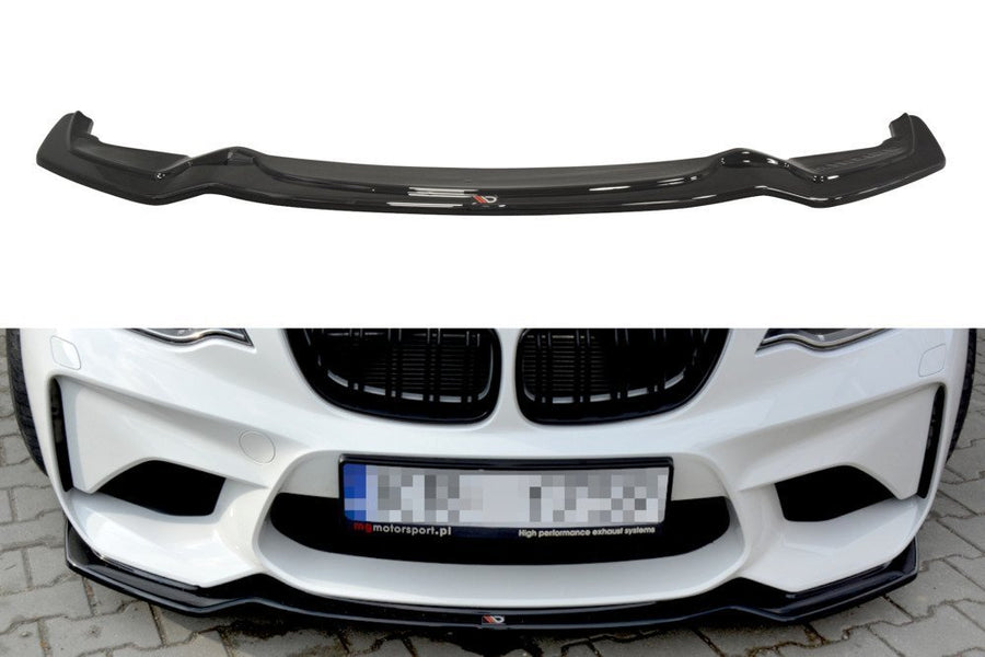 Maxton Design BM-2-87-M-FD1T Front Splitter BMW M2 F87 CoupÃ© | ML Performance UK Car Parts