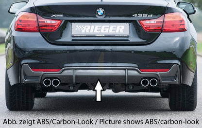 Rieger 00053490 BMW 4 Series F32 F33 F36 Rear Diffuser - Carbon Look 1 | ML Performance EU Car Parts