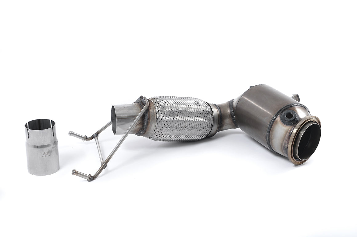 MillTek SSXM418 Mini F56 Cooper Large Bore Downpipe and Hi-Flow Sports Cat