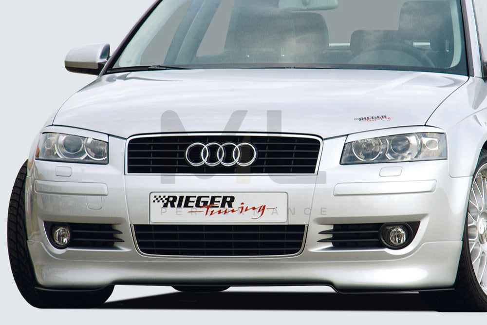 Rieger 00056700 Audi 8P A3 Front Splitter 2 | ML Performance EU Car Parts