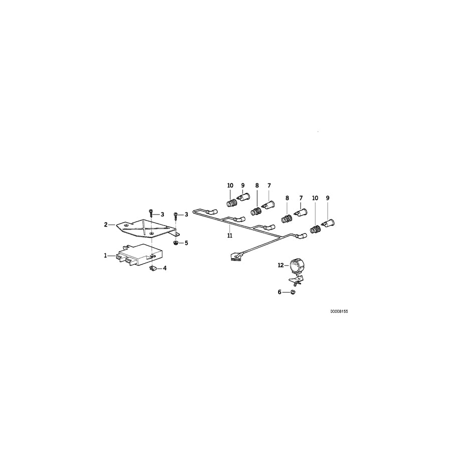 Genuine BMW 66218360073 E34 Ultrasonic Sensor, Rear (Inc. 525ix, 525td & 525i) | ML Performance EU Car Parts