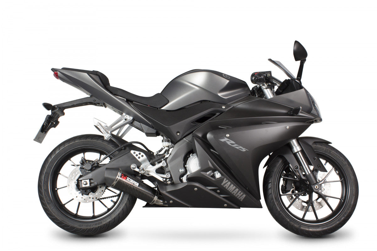 Scorpion RYA95SYSCEO Yamaha YZF-R125 Serket Taper Full System - Carbon Fibre Sleeve | ML Performance EU EU