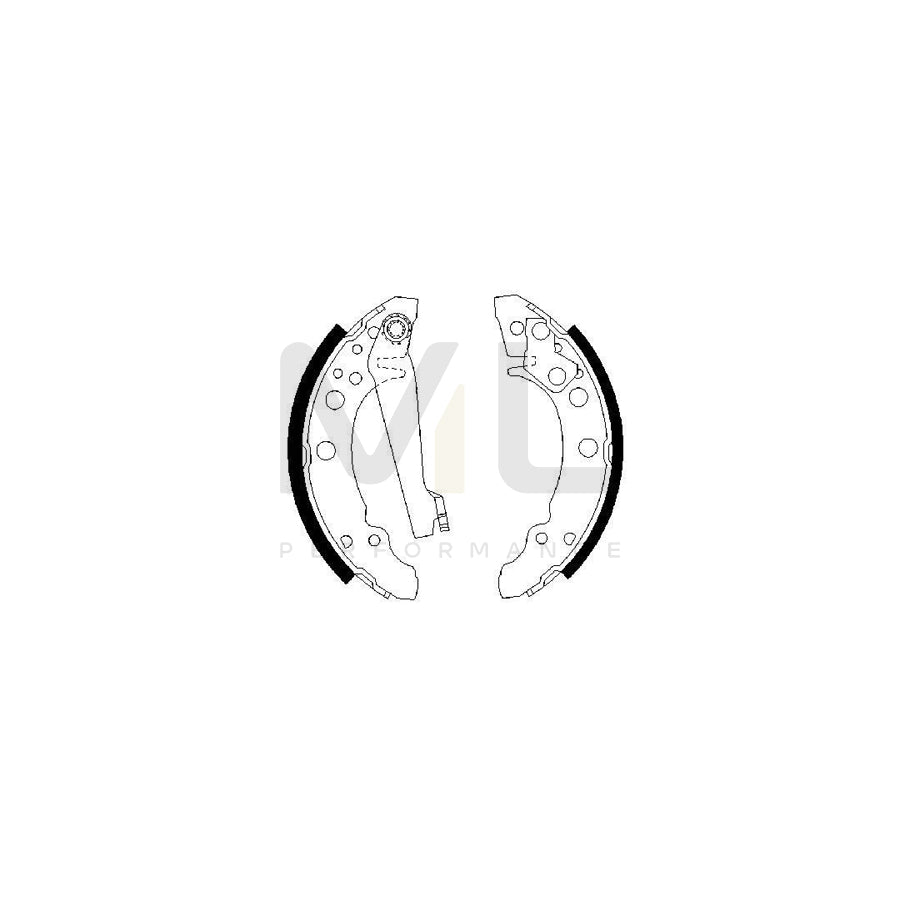 BOSCH 0 986 487 002 Brake Shoe Set | ML Performance Car Parts