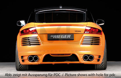 Rieger 00055157 Audi 8J TT Rear Bumper 7 | ML Performance EU Car Parts