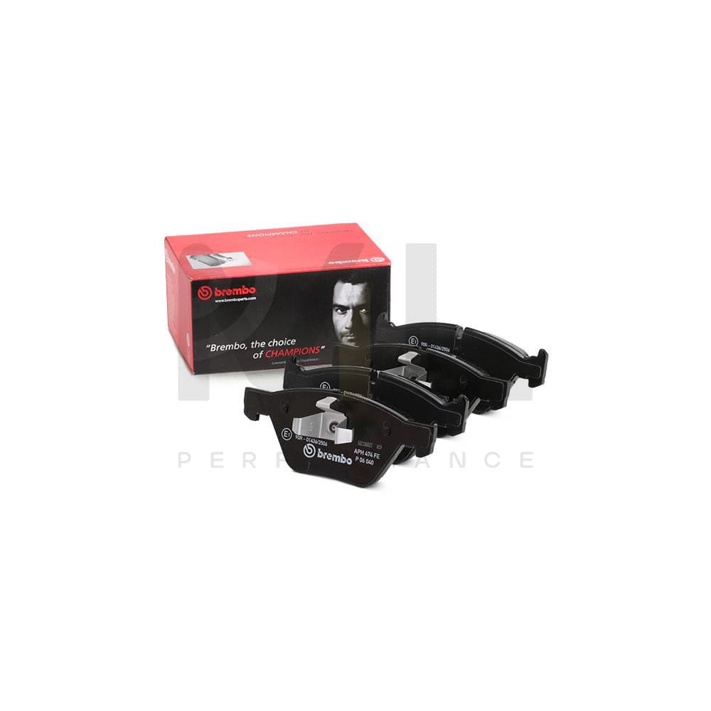 Brembo P 06 040 Brake Pad Set Prepared For Wear Indicator, With Piston Clip | ML Performance Car Parts