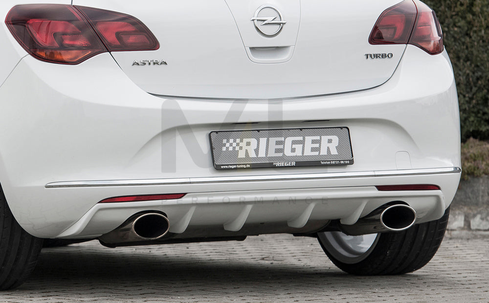 Rieger 00051324 Opel Astra J Rear Diffuser 1 | ML Performance EU Car Parts