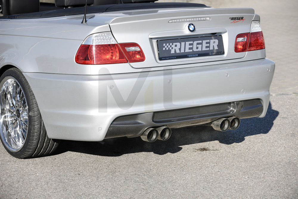 Rieger 00050249 BMW 3 Series E46 Rear Bumper 1 | ML Performance EU Car Parts