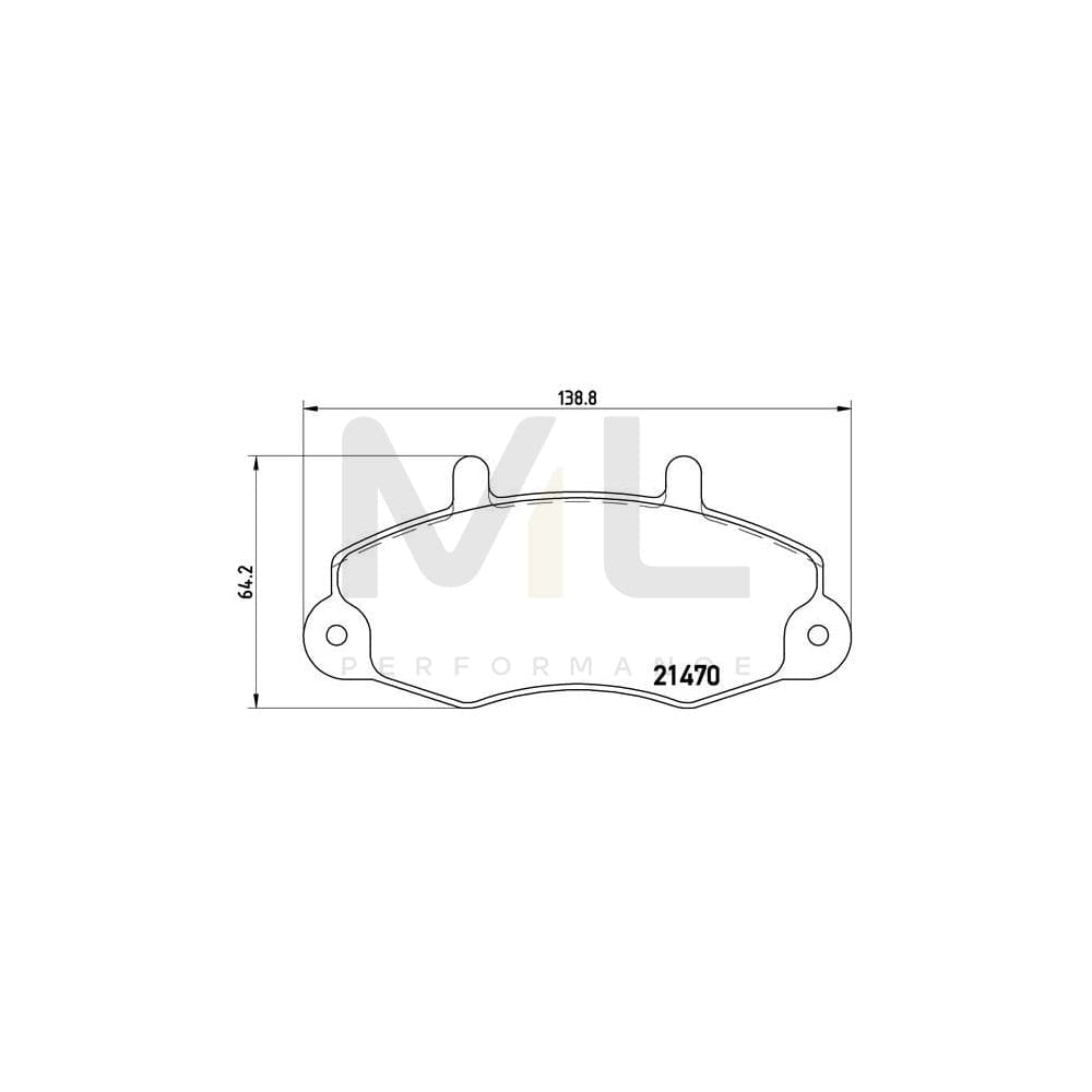 Brembo P 24 032 Brake Pad Set For Ford Transit Excl. Wear Warning Contact | ML Performance Car Parts
