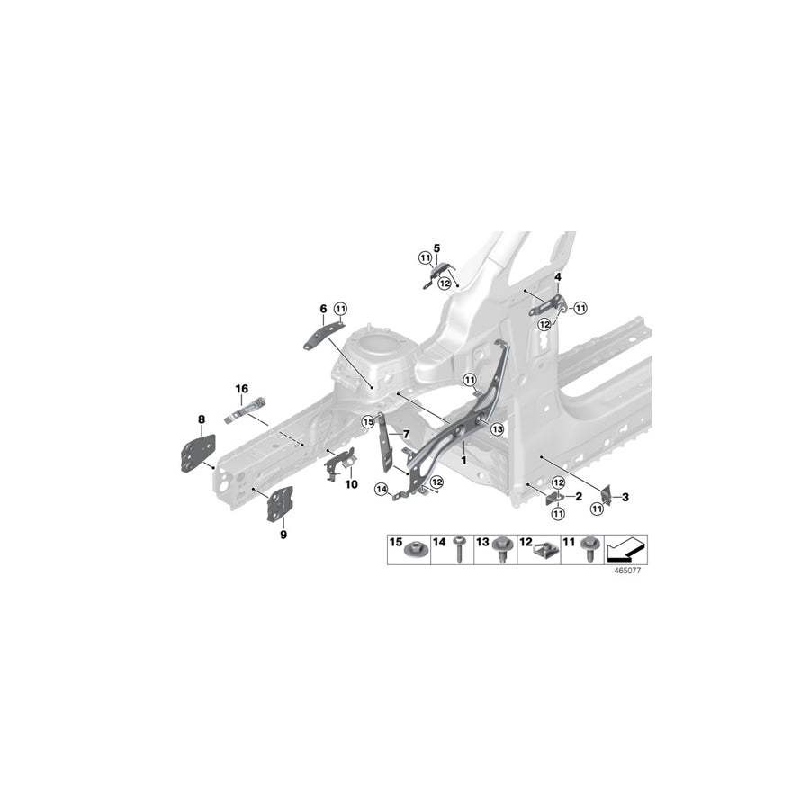 Genuine BMW 41007286507 F46 F39 Screw Plate With Y-Screw Connection (Inc. 225iX, X2 18dX & JCW ALL4) | ML Performance EU