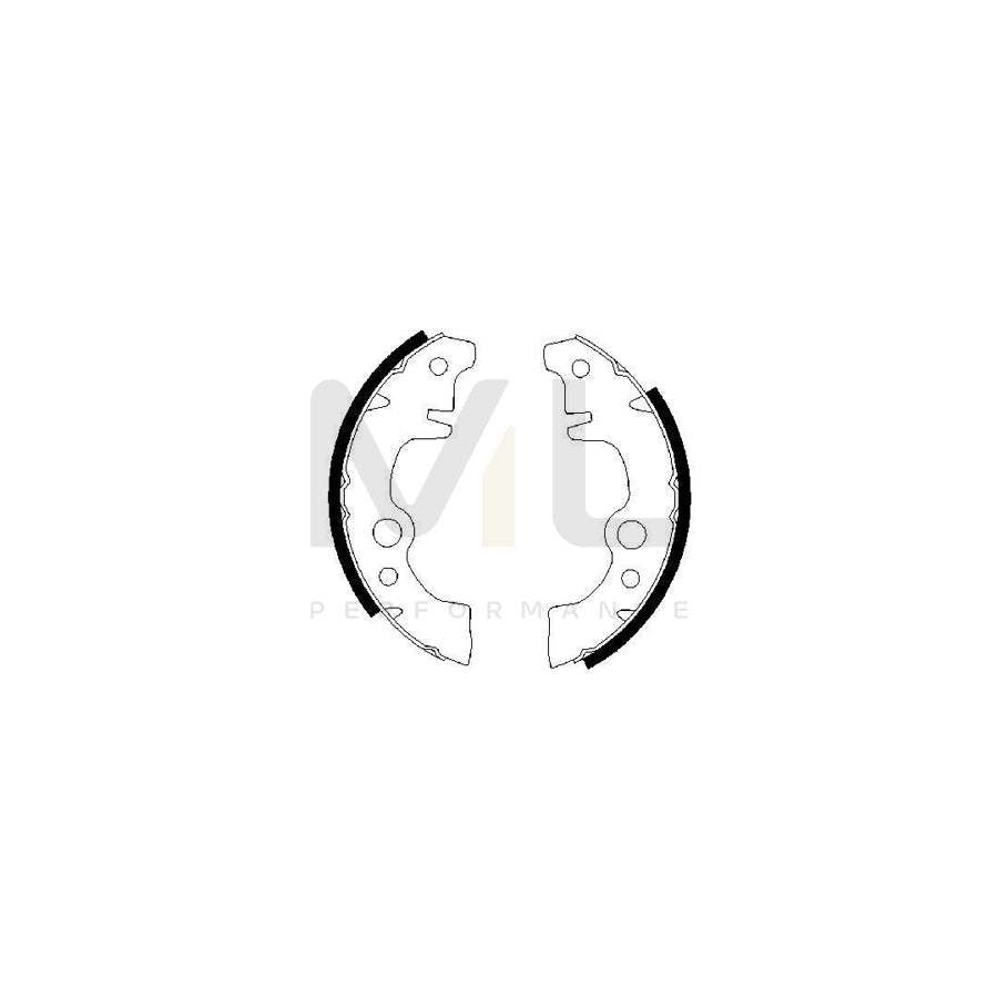 BOSCH 0 986 487 283 Brake Shoe Set | ML Performance Car Parts